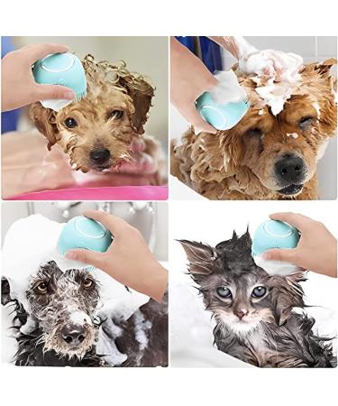 Lx2 2Pack Silicone Massage Bath Brush For Pets - Gentle Grooming and Cleaning - Buy Online on GoSupps.com