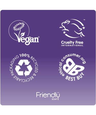  Friendly Soap Friendly Soap Natural Shaving Soap Lavender and Orange (Box of 6) - Buy Online on GoSupps.com