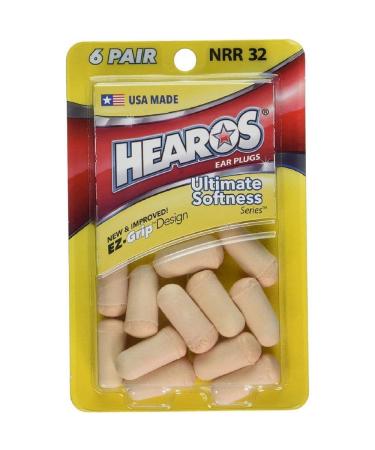 Hearos Ear Plugs Ultimate Softness High NRR 32 6 Pair