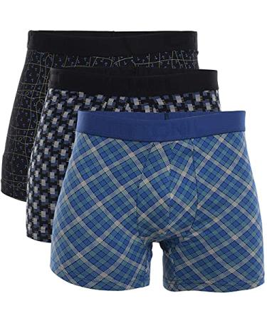 Pack of Three Plaid Boxers - Multi Color