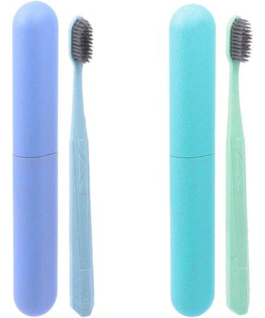 Ipetboom 4-Piece Ultra-Like Toothbrush Set for Gum Care | Travel-Friendly Manual Toothbrushes | Sustainable Wheat & PP Material - Buy Online on GoSupps.com