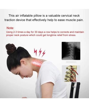 Esasam Neck Traction Brace - Adjustable Neck Support Collar for Pain Relief | Free Neck Pain Guide Included - Buy Online on GoSupps.com