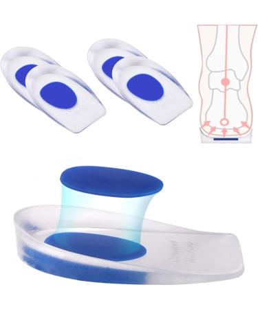 Takuza Heel Spur Inserts - Orthopedic Gel Insoles for Plantar Fasciitis Relief - 2 Pairs - Blue (L) - Buy Online on GoSupps.com