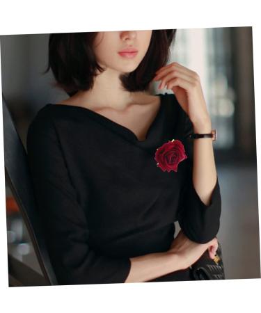 minkissy 2 1 Flower Hair Accessories Bridal Hair Clip Fall Decor Flower Brouch Rose Clip Scarf Pin Artificial Flower Hairpin Hair Comb Rose Hair Clip Flower Hair Clip Rose Brooch Pin Hawaii medium Rosso - Buy Online on GoSupps.com