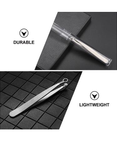 Beaupretty Brow Silver Noses Tweezers Steel Clippers Safe Precision Small Clamp Sideburns Removal Tool Stainless Trimmer Portable Tipped Creative Eyebrow and Simple Women Multi- - Buy Online on GoSupps.com