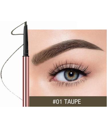 twcrvil Eyebrow Pencil Double for Head Smudge-proof Waterproof Sweat Proof Triangular Eye Brow Pen Cosmetics Make Up for Ladies Girls Gray Brown - Buy Online on GoSupps.com