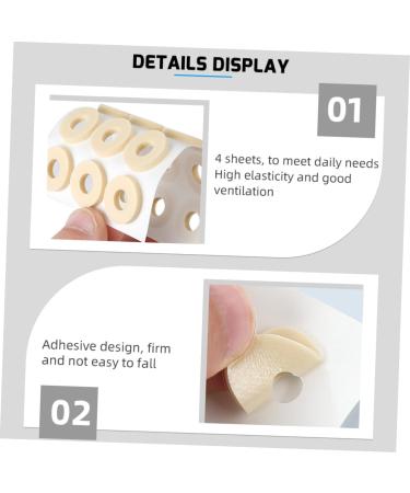 HAPINARY 4sheets Latex Corn Stickers Toe Corn Remover Silicone Gel Corn Pads for Toe Cushions Toe Pads Toe Separator Stickers Cushions Pads Foot Stickers Feet Latex Sponge - Buy Online on GoSupps.com