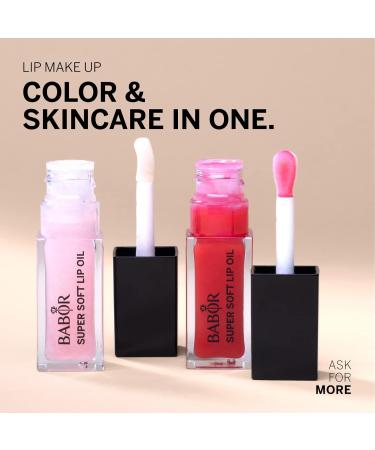 Babor Make-Up Lip Oil - Nourishing Cherry Kernel Oil for Soft Shiny Lips | 4 ml Pearl Pink | Available in 2 Colors | International Shipping - Buy Online on GoSupps.com