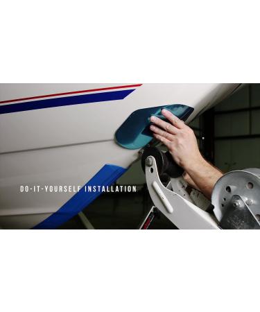 MEGAWARE KEELGUARD ScuffBuster XL Bow Guard with Notch - 9 x 8.75 - 3M Adhesive - 316-Stainless Steel - Buy Online on GoSupps.com