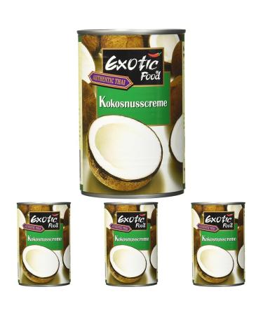 Exotic Food Coconut Cream fat content: approx. 22% 400ml (1 x 400 ml pack) (pack of 4) 1 400 ml (pack of 4)