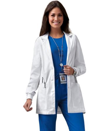 Cherokee Professionals Women Scrubs Lab Coats 30 1302 Medium White