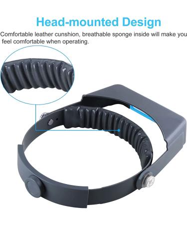 Headband Magnifier Double Lens Loupe Jewelry Magnifier - 1.5X 2X 2.5X 3.5X Magnification for Repair & Crafts - Buy Online on GoSupps.com