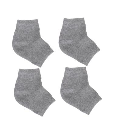 DOITOOL 2 Pairs Anti-Crack Socks Heel Protector Socks Crack Heel Socks Foot Socks Toeless Spa Socks Heel Sleeves Protectors Feet Cracked Socks Breathable Socks Men and Women Gel Ankle Pink