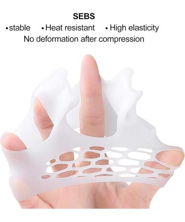 5 Pairs SEB Forefoot & Midfoot Cushions | Pressure Relief Toe Separators for Men & Women | Bunion Corrector & Sole Protection - Buy Online on GoSupps.com