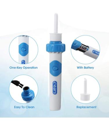 Ear Vacuum Wax Remover Kit - Gentle Ear Wax Removal Cleaner for All Ages - Buy Online on GoSupps.com