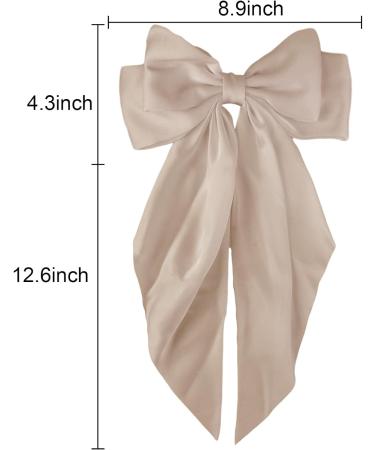 REYIN-CHHN Hair Bows for Women Silky Satin Hair Ribbon Hair Barrettes Clip Oversized Long Tail Hair Bows Cute Aesthetic Coquette Hair Accessories Preppy Teen Girl Gifts Trendy Stuff Things - Buy Online on GoSupps.com