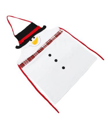 Angoily Christmas Apron Santa Claus Outfit Christmas Kitchen Apron Cooking Apron Hair Cutting Cape Santa Outfits Christmas Party Favors Fabric At Home Work Barber Supplies