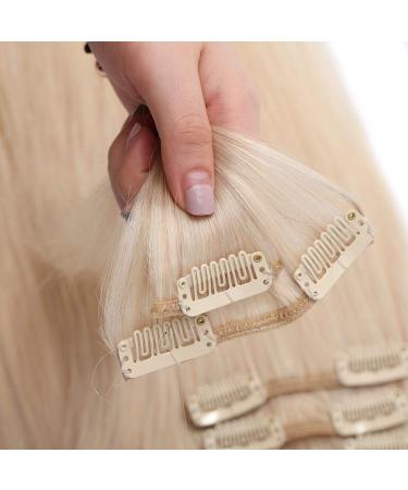 Buy Cheap 100% Remy Human Hair Clip-In Extensions - Thin & Smooth White Bleach #70-1 (18 70g) - International Shipping Available - Buy Online on GoSupps.com