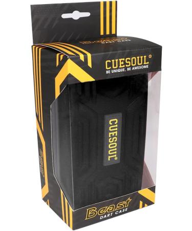 CUESOUL BEAST Dart Case - Big Carrying Storage for 6 Steel/Soft Tip Darts & Accessories, Black - Buy Online on GoSupps.com