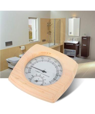 Buy Thermo Hygrometer Wooden Infrared Thermometer | Sauna Room Digital Temperature & Humidity Gauge - International Shipping - Buy Online on GoSupps.com