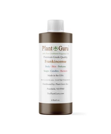 Frankincense Fragrance Oil 4 fl. oz. Scented Oil for DIY Soap Making Candles Bath Bombs Body Butters. Used in Aromatherapy Diffusers Burners and Warmers. Great Addition to Lotions and Creams.