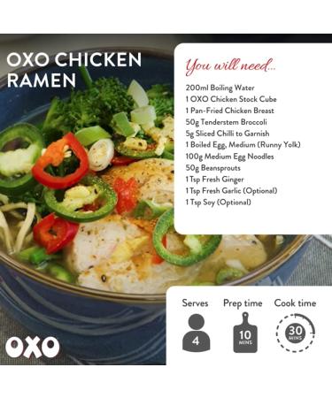 OXO 24 Chicken Stock Cubes 142g - 24 Count | Pack of 1 - Premium Chicken Flavor - Buy Online on GoSupps.com