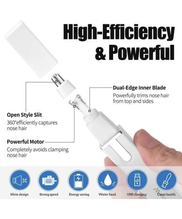 Nose and Ear Hair Trimmer Kit for Men - Portable Razor for Travel Home & Office - Black - Buy Online on GoSupps.com