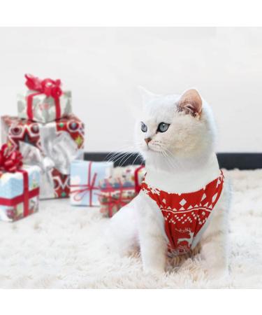 Hipet Cat Surgical Recovery Suit - Anti-Licking Onesie for Abdominal Wounds & Skin Diseases - Replacement E-Collar - Size M Red - Buy Online on GoSupps.com