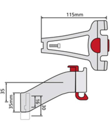 Rixen and Kaul KlickFix Handlebar Adapter for Head Tube - Black One Size | International Shipping Available - Buy Online on GoSupps.com