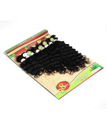 Eunice 8-Piece Deep Curly Tape-In Hair Extensions - Fading to Black Ombre (8-14 Inches) - Buy Online on GoSupps.com