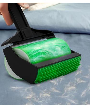 Reusable Sticky Lint Roller Stick It Roller Pet Hair Remover Washable Stick It Pro Roller for Couches Clothes Quilts Car Seats and Carpets Green - Buy Online on GoSupps.com