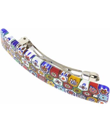 GlassOfVenice Murano Glass Color Splash Millefiori Hair Clip - Buy Online on GoSupps.com