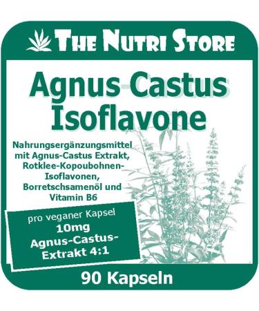 Agnus Castus 10 mg Extract & Red Clover Isoflavones - Premium Nutritional Supplements with Borro Oil & Vitamin B6 for Women's Health - Buy Online on GoSupps.com