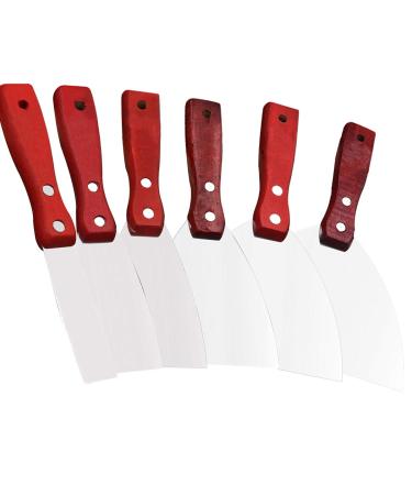 LQSSA 6 -Part Set Putty Messer Multi tool and razor Suchaber -Wall scraper/Drywallers for spreading drywallpackle taping scraper color