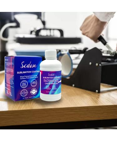 250ML Universal Sublimation Coating Scdom Pretreatment Liquid Coating Fluid for Phones Case Mug Glass Ceramic Wood Crystal Metal Acrylic PVC Stone Leather All Hard Surfaces Sublimation - Buy Online on GoSupps.com