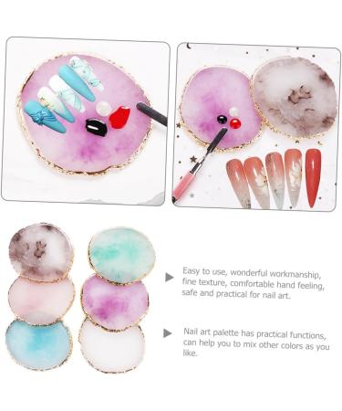  Beaupretty Beaupretty Set of 6 Resin Nail Art Mixing Palettes for Manicures and Gel - Buy Online on GoSupps.com