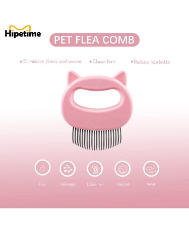 Pet Hair Removal Massaging Cat Comb | Shedding & Grooming Brush for Long/Short Hair | Slicker Brush for Matted Fur | Pink - Buy Online on GoSupps.com