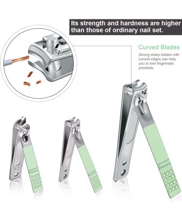Professional 7-Piece Manicure Set with Green Leather Bag | Stainless Steel Nail Care Tools for Women | Travel Nail Clippers Grooming Kit - Buy Online on GoSupps.com