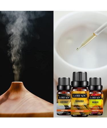 Premium LorFain Fruity Fragrance Oil Gift Set - Summer Fruit Scented Oils for Soap, DIY Candle, Bath Bombs Making - 6x10ml/0.34fl.oz - Buy Online on GoSupps.com