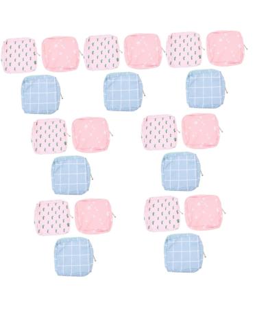 Healeeved 21 Pieces 1 Set Aunt's Towel Storage Pocket Organizer for Women's Binding Feminine Upholstery Pasch Palatinate Wet Bag Bay For Women Binding Travel Fabric Protation Fashion