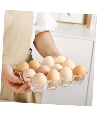 Yardenfun 1pc Box Acrylic Egg Tray Egg Dispenser Holder Ceramic Egg Holder Chicken Egg Holder Filler Storage - Buy Online on GoSupps.com