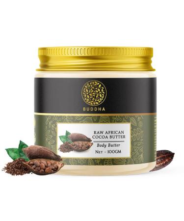 Buddha Natural African Cocoa Butter Dark sport remover Skin texture Repair Skin beauty Cream Unrefined 100% Pure Raw - 100 Grams | Ayush Certified