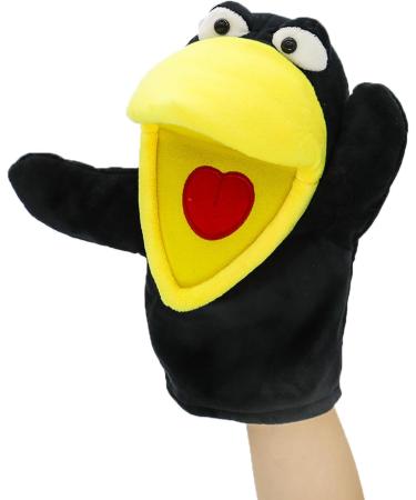 Lilizzhoumax Simulation Crow Hand Puppet Plush Toy - Interactive Early Education Toy & Gift for Kids - Buy Online on GoSupps.com