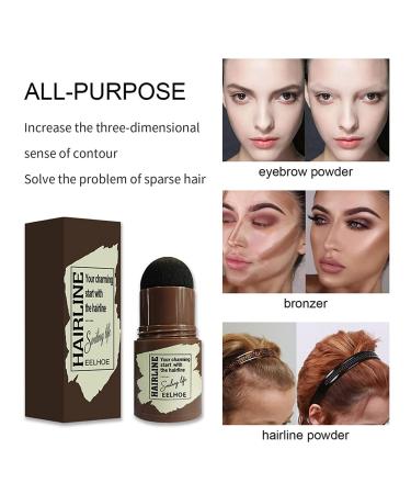 Waterproof Eyebrow Stamps - One-Step Brow Stamp Shaping Kit with 24 Reusable Templates & Brushes - Dark Brown - Buy Online on GoSupps.com