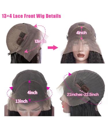 14 Inch Body Wave Lace Front Wig with 13x4 Closure | 150 Density Pre Plucked Human Hair Wig with Baby Hair | HD Lace Frontal Wig for Black Women - Buy Online on GoSupps.com