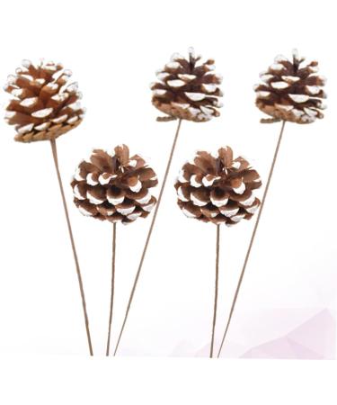 TEHAUX 10 Pcs Floral Flower Bouquet Artificial Pine Cone Bouquet Artificial Plants Diy Crafting Pinecones Branches Pinecones with Pine Floral Picks Mini Wreath Ornament Vase Autumn Bamboo As Shownx2pcs 50X5cmx2pcs - Buy Online on GoSupps.com