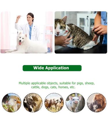 Duokon Electronic Veterinary Thermometer Waterproof Digital Animal Thermometer for Cattle Sheep Horses with LCD Display - Buy Online on GoSupps.com