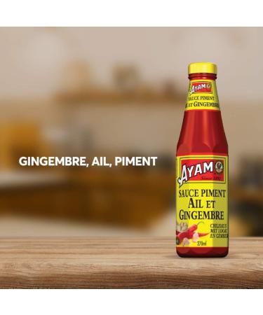 AYAM Garlic and Ginger Chili Sauce | Spicy | 99% Fat Free | Authentic Asian Flavors | High Quality | Healthy Eating | Gluten - Buy Online on GoSupps.com