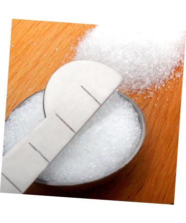 Zerodeko 6pcs Salt Measuring Mugs Handle Measuring Spoons & Cups Ingredient Jars Baking Measuring Spoon Coffee Measuring Liquid Measuring Cups Soup Serving Spoons Measure Coffee Spoon Scale 14.2*4.6CM Silver - Buy Online on GoSupps.com