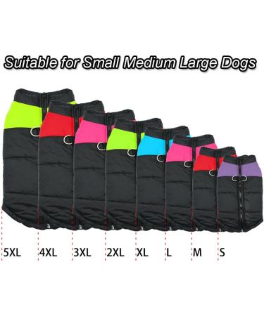 Buy Femax Waterproof Dog Coat - Warm Winter Jacket for Small to Large Dogs | Padded Pet Clothing for Cold Weather - Purple M - Buy Online on GoSupps.com